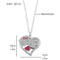 Kawaii Hello Kitty Necklace Kt Cat Love Heart Full Rhinestones Pendant Necklace Sanrio Cartoon Jewelry for Women Accessories