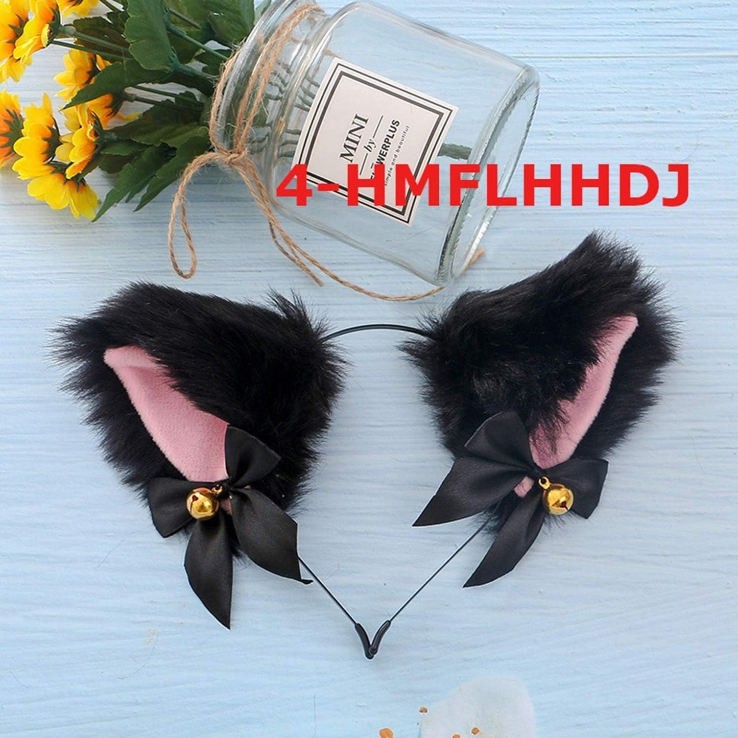 Cosplay Girl Plush Furry Cat Ears Headwear Accessory for Cam Girl Party