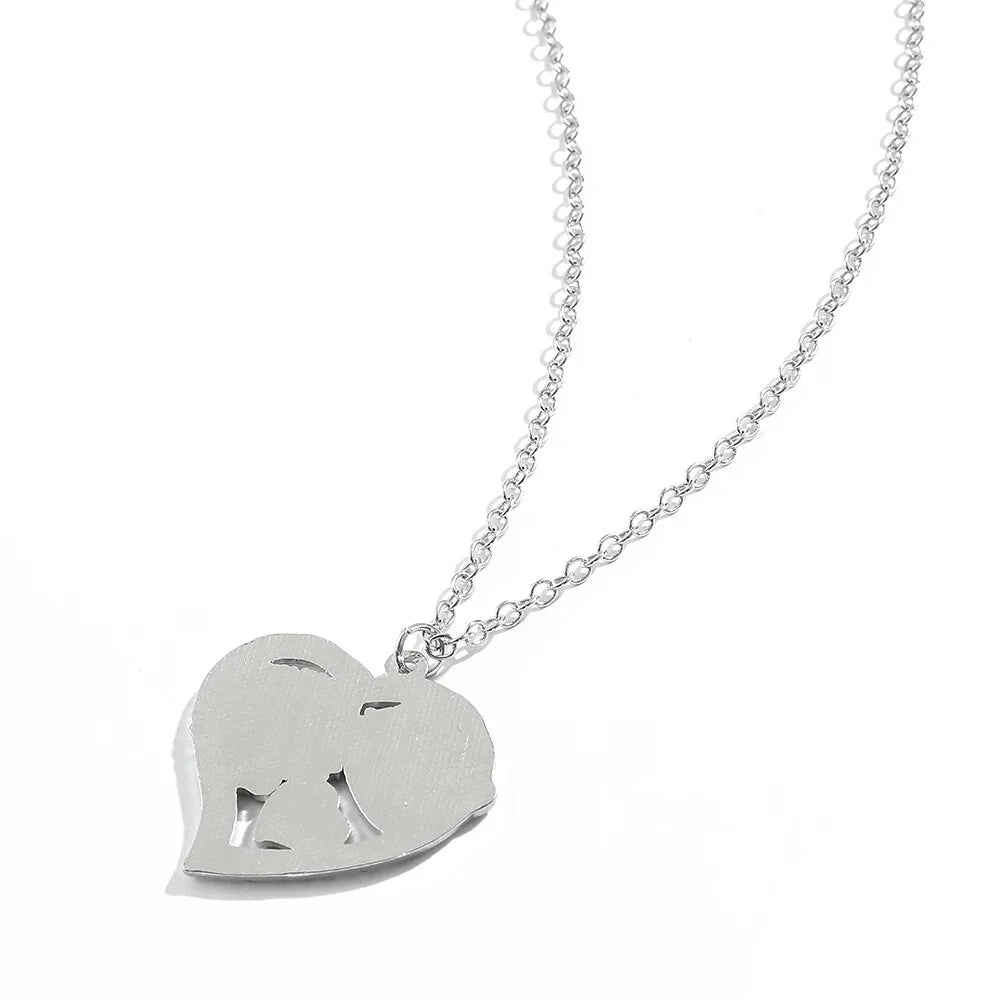 Kawaii Hello Kitty Necklace Kt Cat Love Heart Full Rhinestones Pendant Necklace Sanrio Cartoon Jewelry for Women Accessories