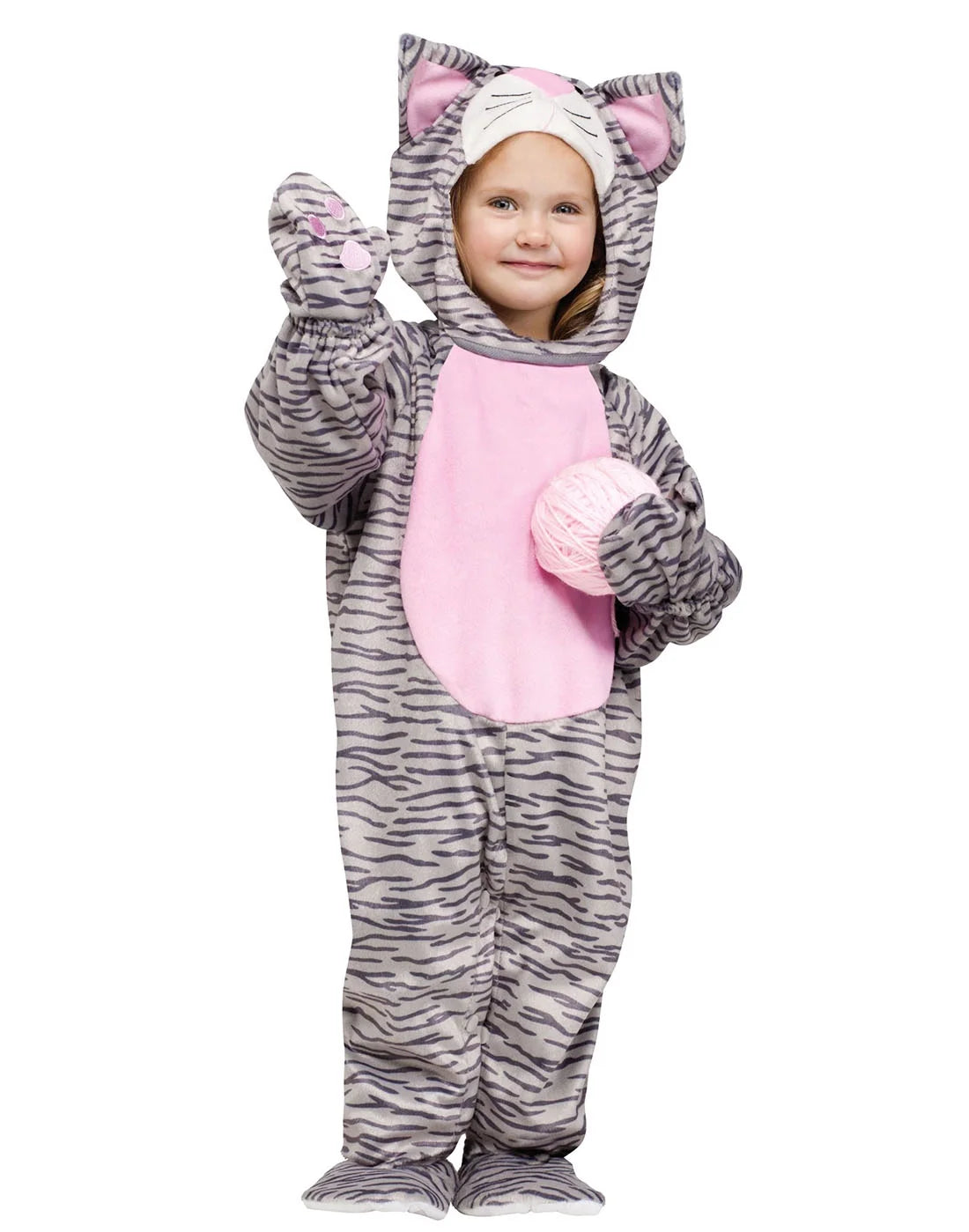 Little Stripe Kitten Girl'S Halloween Fancy-Dress Costume for Toddler, 3T-4T