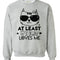 at Least My Cat Loves Me Sweatshirt Valentine'S Day Sweater for Men Valentine Sweater for Women Valentines Day Gift Idea for Cat Lovers Cute Cat Valentine Sweatshirt