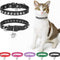Leather Cat Collar w/ Bell & Safety Elastic