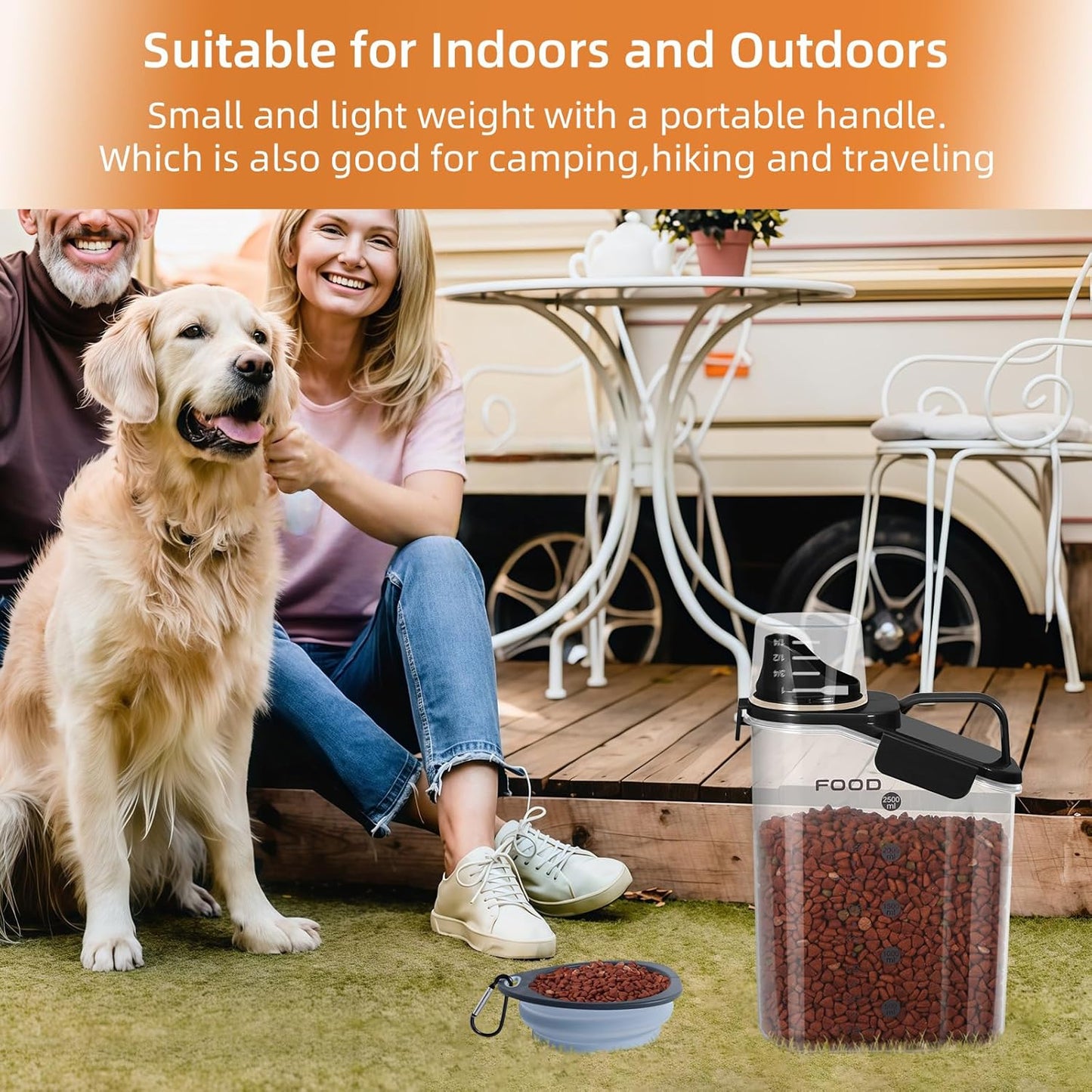 Airtight Pet Food Storage Container 2-Pack