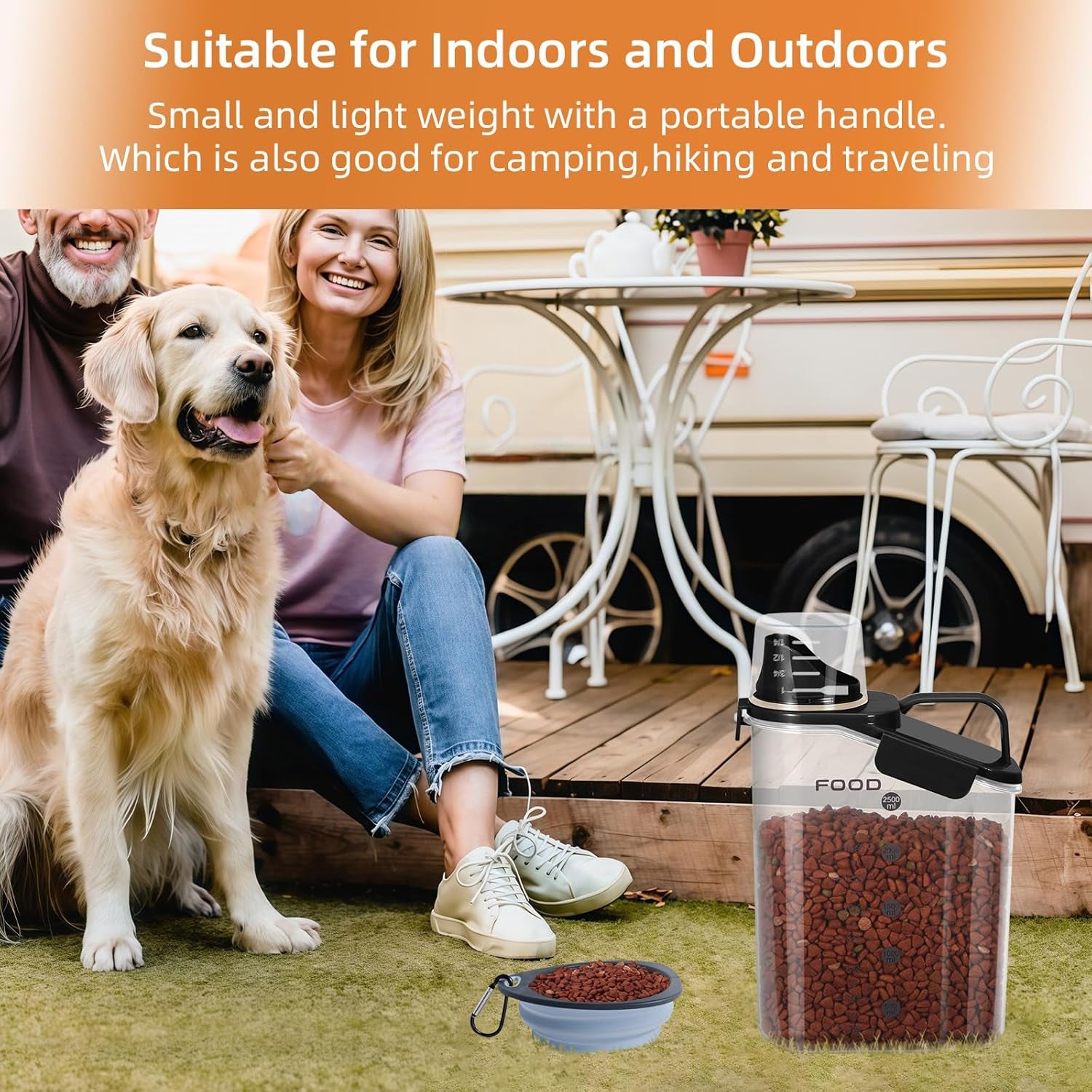 Airtight Pet Food Storage Container 2-Pack