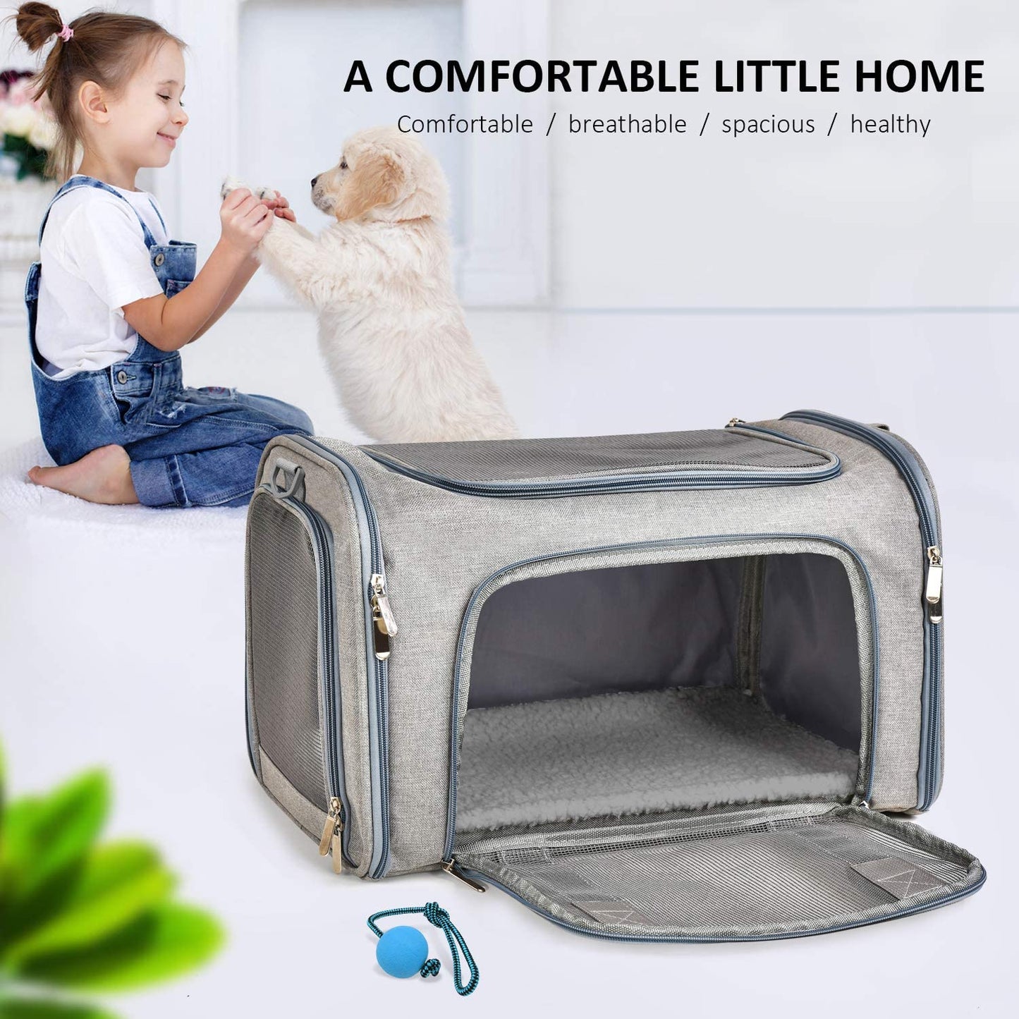 Soft-Sided Cat & Puppy Carrier TSA Approved