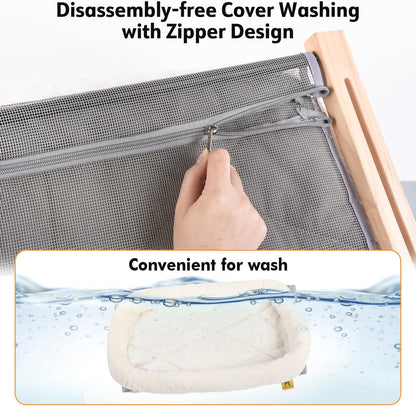 Cat Window Perch Hammock w/ Cushion Bed (L)