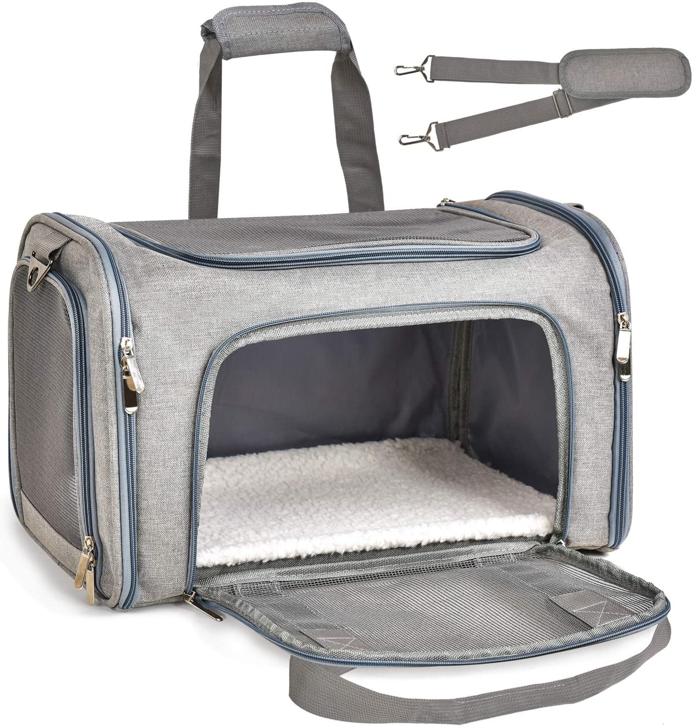 Soft-Sided Cat & Puppy Carrier TSA Approved