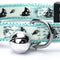 Glow in the Dark Cat Collar with Safety Buckle and Removable Bell Cat Collar Kitten Collar Teal Cat Collar
