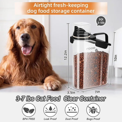 Airtight Pet Food Storage Container 2-Pack