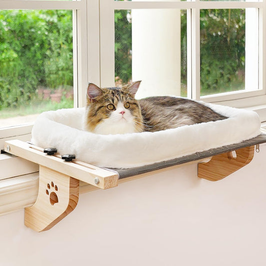 Cat Window Perch Hammock w/ Cushion Bed (L)